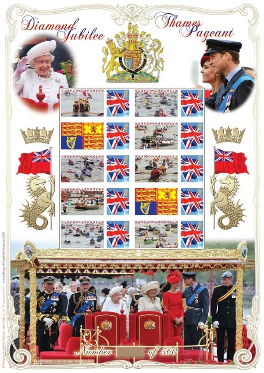 Diamond Jubilee, Thames River Pagent - Bradbury