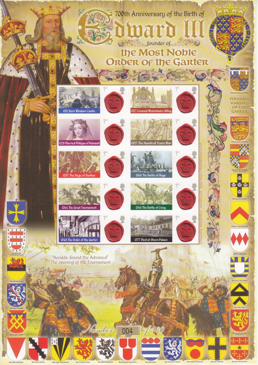 700th Anniv. of Birth of King Edward III - Bradbury
