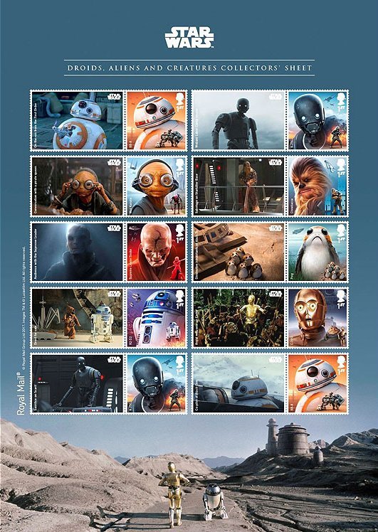 STar Wars Droids, Aliens and Creatures Sheet