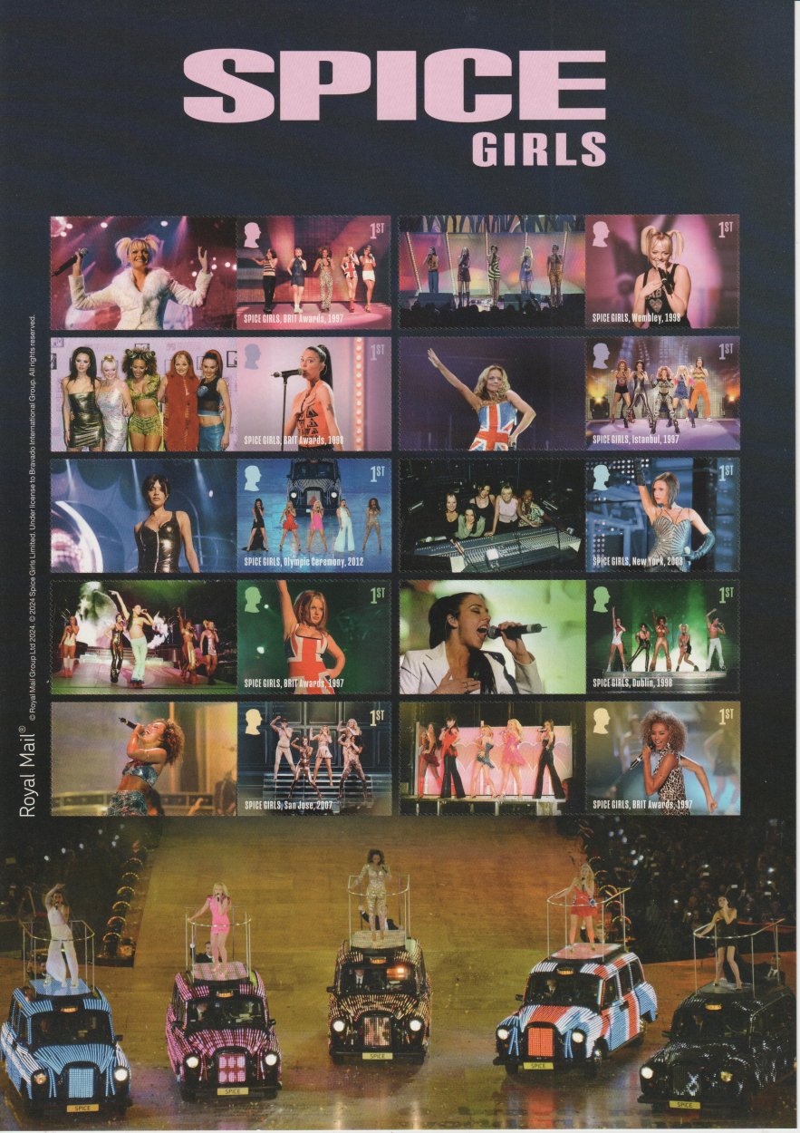 Spice Girls Sht 1 of 2  Collector/Generic Sheet