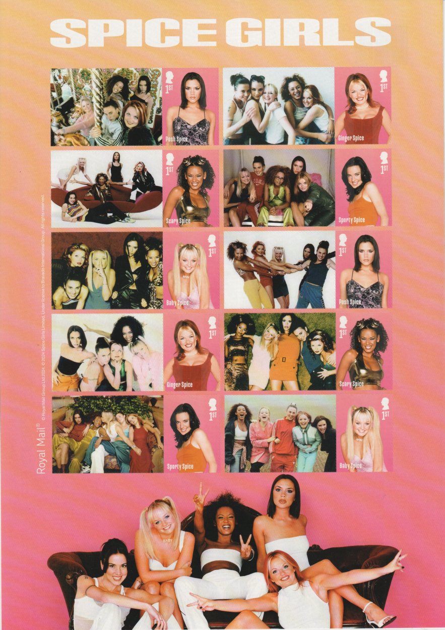 Spice Girls Sht 2 of 2  Collector/Generic Sheet