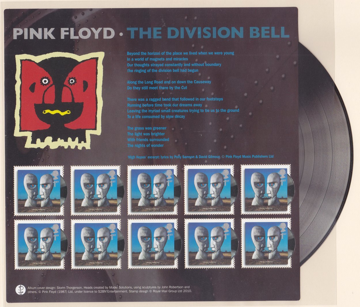 Pink Floyd - The Division Bell - Fan Sheet